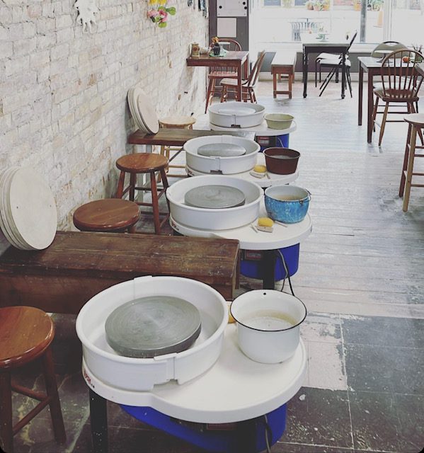 Pottery Wheels In The Workshop